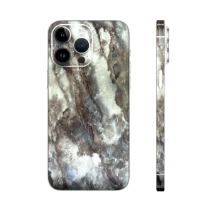 Glossy Dark Gray Marble | Phone Skin