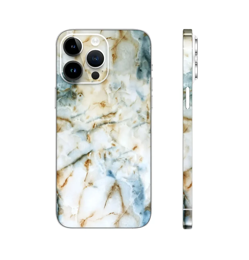 Glossy White Marble | Mobile Skin