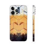 Golden Honeycomb Geometric Phone Skin
