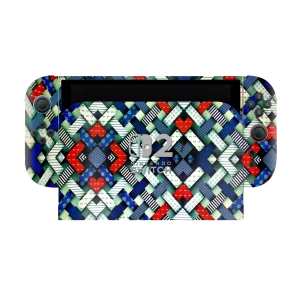 Nautical Patchwork Weave Skin For Nintendo Switch 2