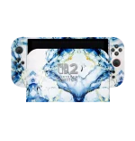 Blue Gold Marble Nintendo Switch Skin Wrap