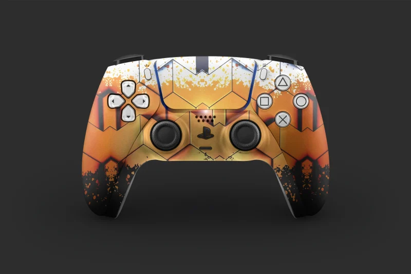 Golden HoneyComb | Ps5 Controller Skins