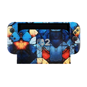 Cracked Mosaic Blaze Skins for Nintendo Switch 2