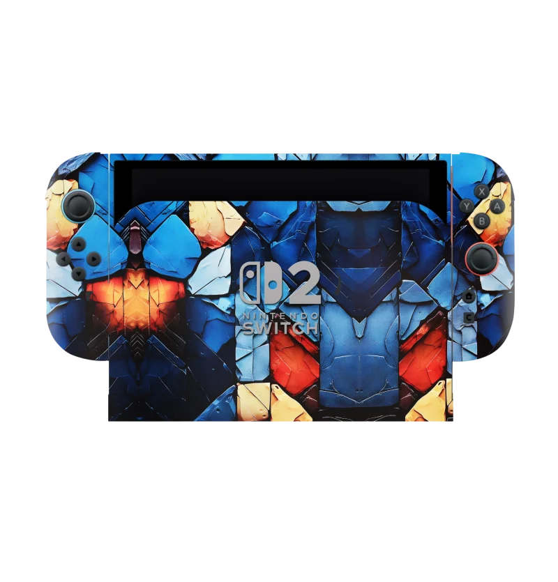 Cracked Mosaic Blaze Skins for Nintendo Switch 2