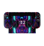 Neon Geometric Skin For Nintendo Switch 2