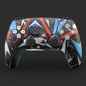 Red Blue Geometric | Ps5 Controller Skins