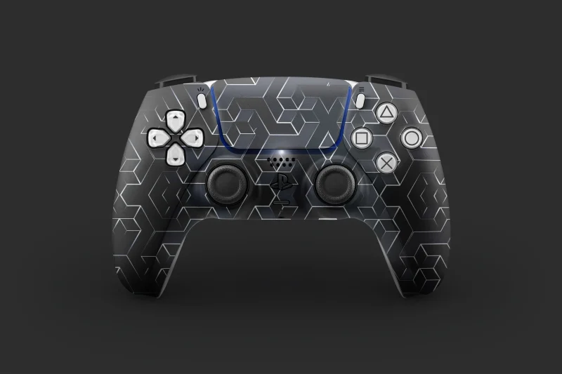 Onyx Black Hex Armour | Ps5 Controller Skin