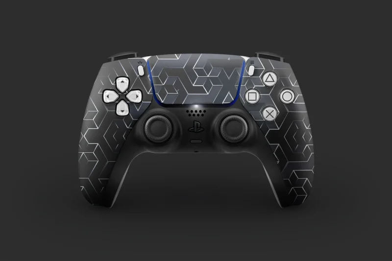 Onyx Black Hex Armour | Ps5 Controller Skin - Image 2
