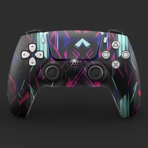 Electric Neon Geometric | Ps5 Controller Skins