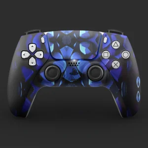 Blue Geometric Spectrum | Ps5 Controller Skins