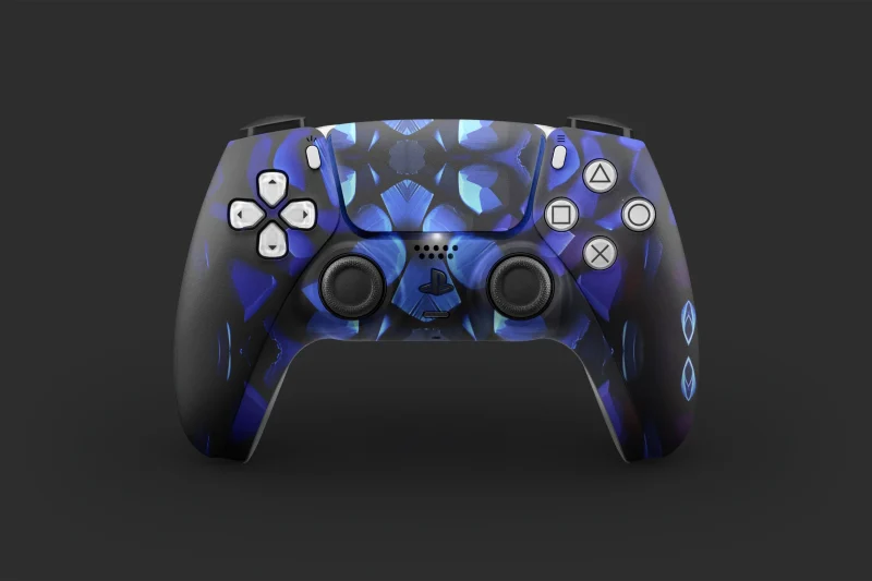 Blue Geometric Spectrum | Ps5 Controller Skins