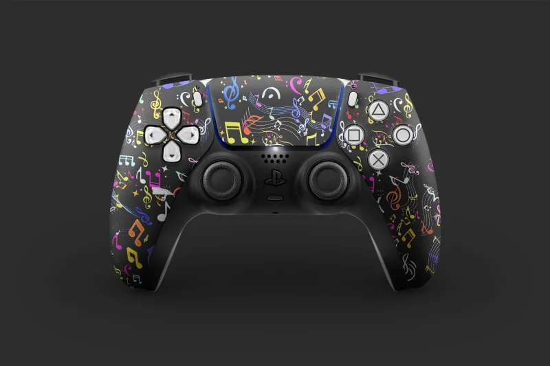 Colorful Musical Notes | Ps5 Controller Skins - Image 2
