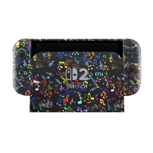 Neon Musical Notes Wrap for Nintendo Switch 2