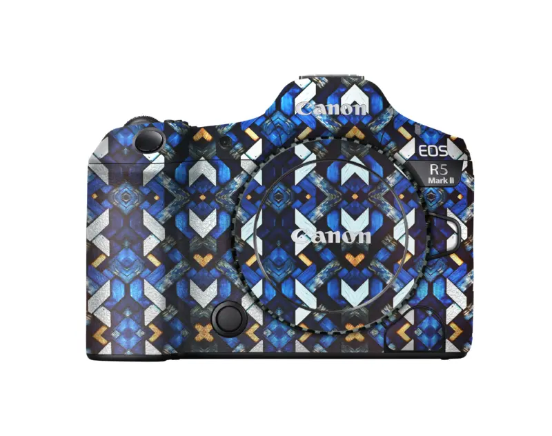 Blue Tribal Mosaic Skin for Camera - Image 2