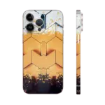 Golden Honeycomb Geometric Phone Skin