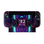 Neon Geometric Skin For Nintendo Switch 2