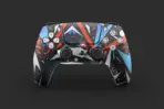 Red Blue Geometric Ps5 Controller Skin
