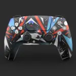 Red Blue Geometric Ps5 Controller Skin
