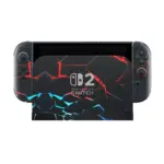 Neon Fracture Premium vinyl skin for Nintendo Switch 2