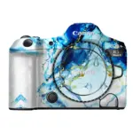 Aqua Marble Art Camera Skin
