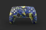 Blue Gold Marble Swirl Ps5 Controller Skins