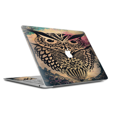 Tribal Print Owl | Embossed Laptop Skin