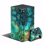 Fluid Art Xbox Series X Digital Edition Bundle Skin – Premium Vinyl Wrap Set
