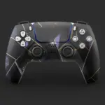 Black Gold Marble Ps5 Controller Skins