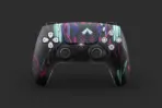 Electric Neon Geometric Ps5 Controller Skin - Image 2