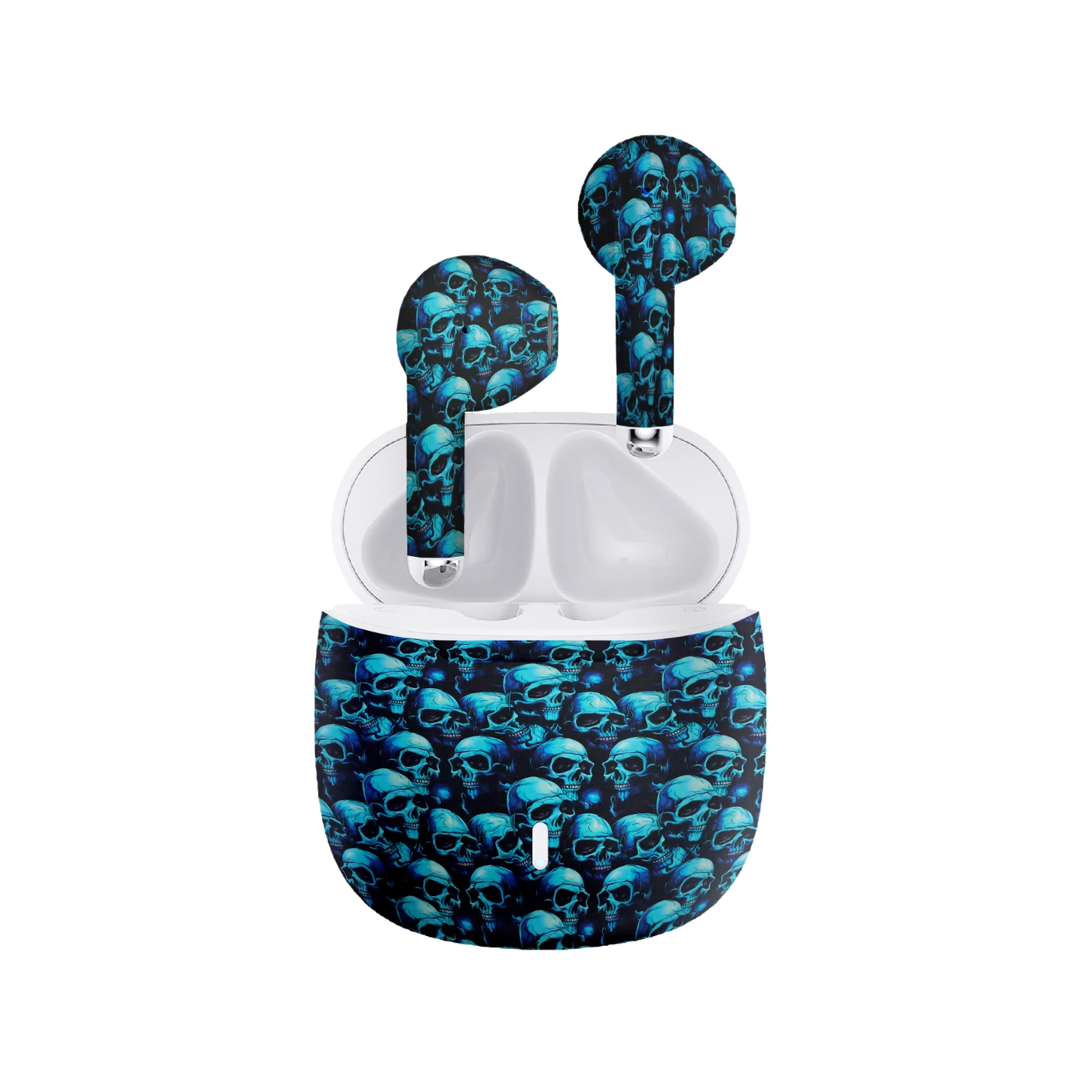 thewrapico-com.webp Blue Skull | Ear Pod Skin - Image 1