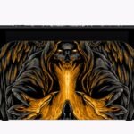 Golden Honeycomb Geometric Skin For Nintendo Switch 2