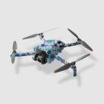 Crystal Bubble Flow DJI Mini 4 Pro Skin – Stunning Blue Bubble Wrap Vinyl for Drone