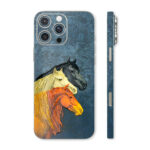 Luxury Horse Art iPhone 16 Skin | Artistic Triple Horse Design Phone Wrap for Premium Style & Protection