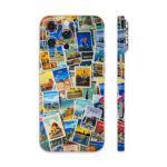 Wanderlust Postcards – Travel Collage iPhone Skin Wrap