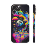 Embossed Neon Panda Rainbow Phone Skin Wrap