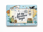 Premium MacBook Skin | Let the Adventure Begin Travel Map Design