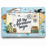 Premium MacBook Skin | Let the Adventure Begin Travel Map Design