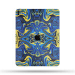 Blue Electric Marble iPad Skin Wrap | Premium Abstract 3M Vinyl Decal