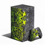 Toxic Green Skull Xbox Series X Skin – Premium Gaming Console Wrap