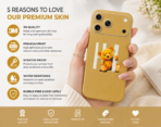 Cute Golden Teddy Bear Skin for iPhone 17 Series – Premium Vinyl Wrap - Image 3