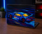 Racing Car Vinyl Wrap Design For Laptop - Image 2