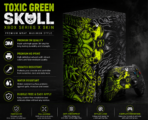 Toxic Green Skull Xbox Series X Skin – Premium Gaming Console Wrap - Image 2