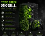 Toxic Green Skull Xbox Series X Skin – Premium Gaming Console Wrap - Image 2