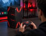 Red Shadow Xbox Series X Skin Wrap - Image 2