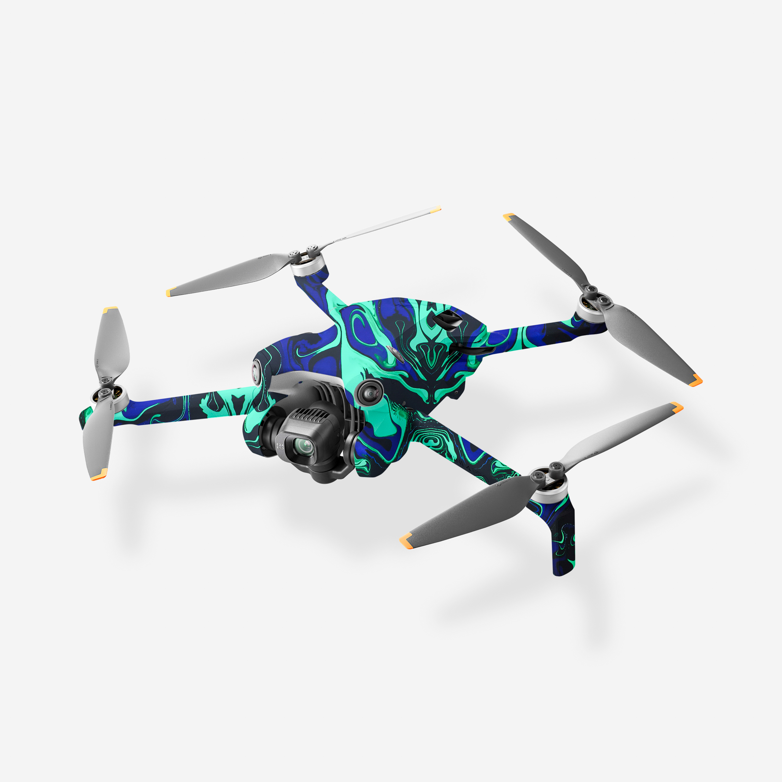 27 DJI Mini 4 Pro Aqua Vortex Skin Wrap - Image 1