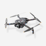 USA Travel Icons Skin for DJI Mini 4 Pro | Patriotic Drone Wrap with Landmark Illustrations