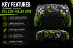 Toxic Skull Graffiti PS5 Controller Skin - Image 3