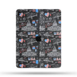 USA Travel Doodle iPad Skin | Premium 3M Vinyl Bubble-Free Decal