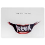 Fear Will Find You Vampire Smile Transparent Laptop Skin