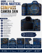 Royal Nautical Compass Camera Skin Wrap - Image 5